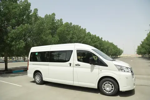 A white van from the rear quarter